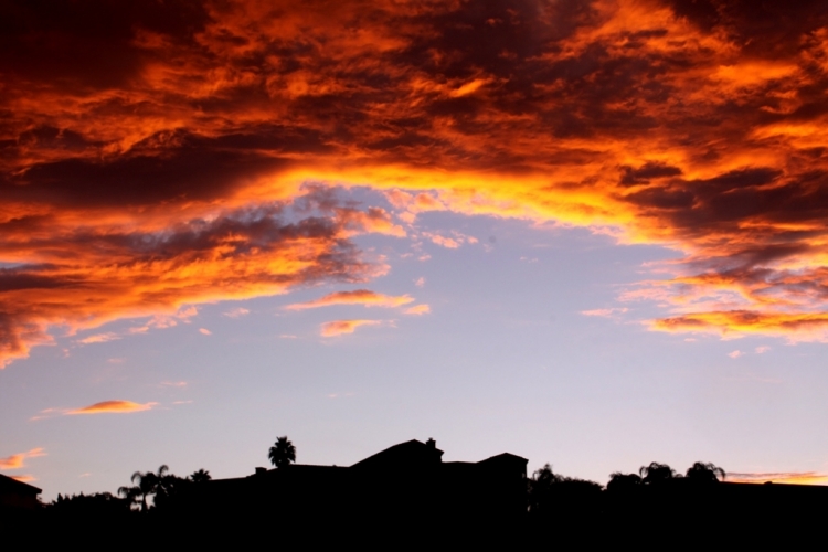 8-26-12 sunset over our wash
